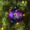 100mm Christmas Shatter-Resistant Ornament Space Purple With Alien - Wondershop™