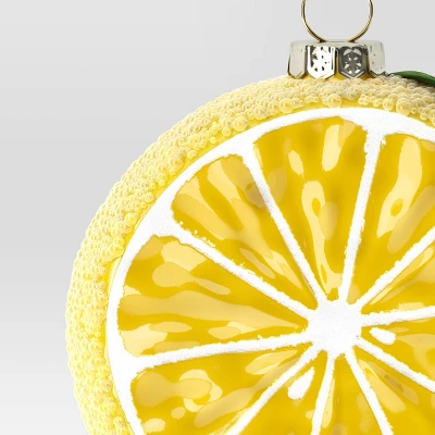 Christmas Glass Sliced Open Lemon Ornament - Wondershop™ 4 Christmas Glass Sliced Open Lemon Ornament - Wondershop™ - Image 2